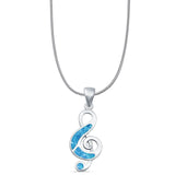 Music Note Pendant Necklace