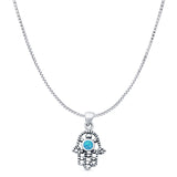  Hand Of Hamsa Pendant Necklace
