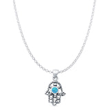 Hand Of Hamsa Pendant Necklace