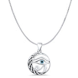 Evil Eye & Eye Of Horus Pendant Necklace