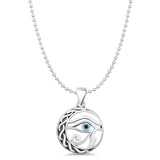 Evil Eye & Eye Of Horus Pendant Necklace