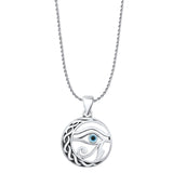 Evil Eye & Eye Of Horus Pendant Necklace