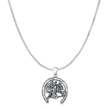  Horses & Horseshoe Pendant Necklace