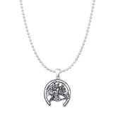  Horses & Horseshoe Pendant Necklace