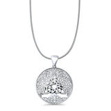  Celtic Trinity & Tree Of Life Pendant Necklace