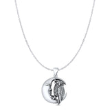  Owl & Moon Pendant Necklace