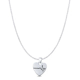  Heart & EKG Pendant Necklace
