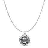  Anchor & Compass Pendant Necklace