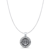  Anchor & Compass Pendant Necklace