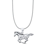  Horse Pendant Necklace