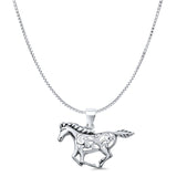  Horse Pendant Necklace