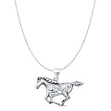  Horse Pendant Necklace