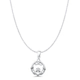  Claddagh & Triquetra Pendant Necklace