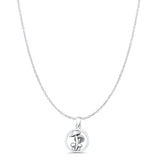 Mushrooms Pendant Oxidized Cable Chain Necklace 925 Sterling Silver