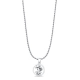 Mushrooms Pendant Oxidized Rope Chain Necklace 925 Sterling Silver