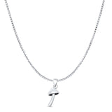 Mushrooms Pendant Oxidized Box Chain Necklace 925 Sterling Silver