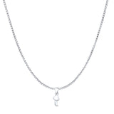 Mushrooms Pendant Oxidized Box Chain Necklace 925 Sterling Silver