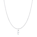 Mushrooms Pendant Oxidized Cable Chain Necklace 925 Sterling Silver