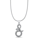  Snake Pendant Necklace