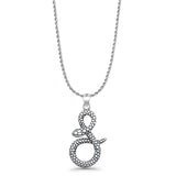  Snake Pendant Necklace