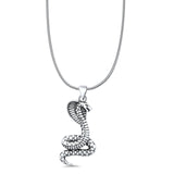  Cobra Snake Pendant Necklace