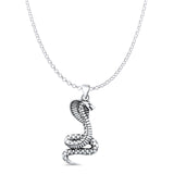  Cobra Snake Pendant Necklace