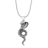  Cobra Snake Pendant Necklace