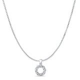 Celtic Wreath Pendant Oxidized Box Chain Necklace 925 Sterling Silver