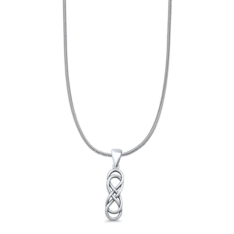  Double Infinity Pendant Necklace