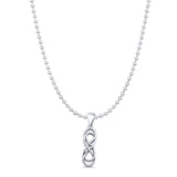  Double Infinity Pendant Necklace