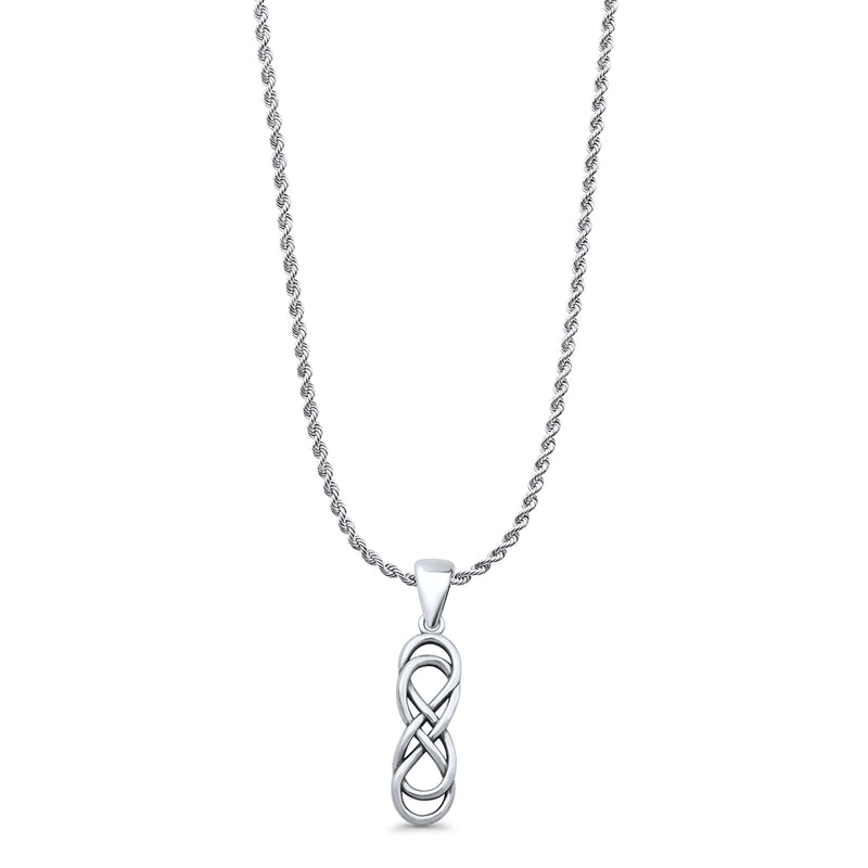  Double Infinity Pendant Necklace