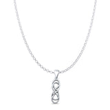  Double Infinity Pendant Necklace