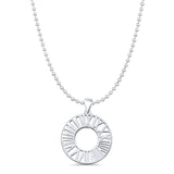  Roman Numerals Pendant Necklace