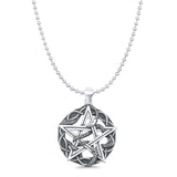  Snake & Pentagram Pendant Necklace