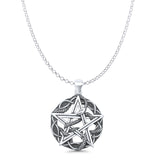  Snake & Pentagram Pendant Necklace