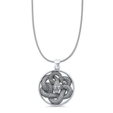  Twisted Snake Pendant Necklace