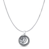  Moon & Stars Pendant Necklace