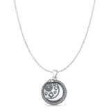  Moon & Stars Pendant Necklace