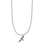 Celtic Bird Pendant Oxidized Snake Chain Necklace 925 Sterling Silver