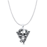  Skull & Snake Pendant Necklace