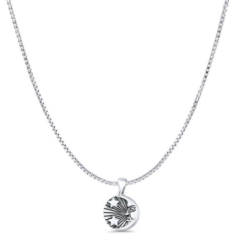  Moon & Stars Pendant Necklace