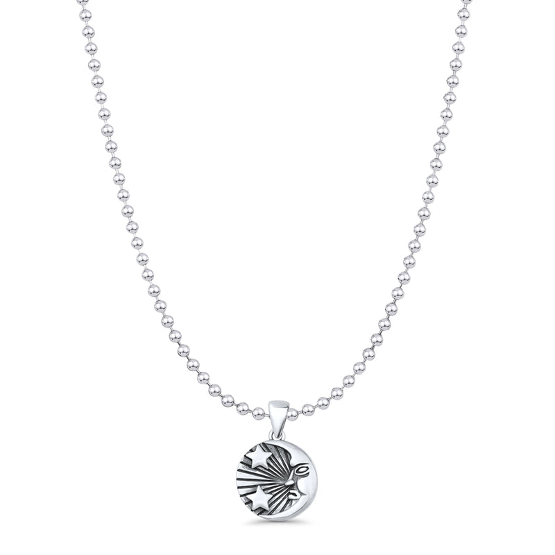  Moon & Stars Pendant Necklace