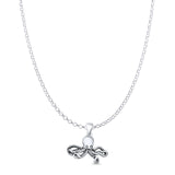 Octopus Pendant Oxidized Rolo Chain Necklace 925 Sterling Silver