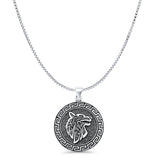  Aztec Wolf Pendant Necklace