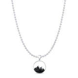  Mountain Silhoutte Pendant Necklace