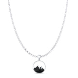  Mountain Silhoutte Pendant Necklace