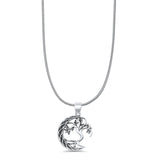  Celtic Moon & Tree Pendant Necklace