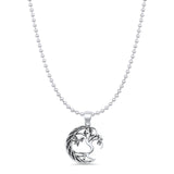  Celtic Moon & Tree Pendant Necklace