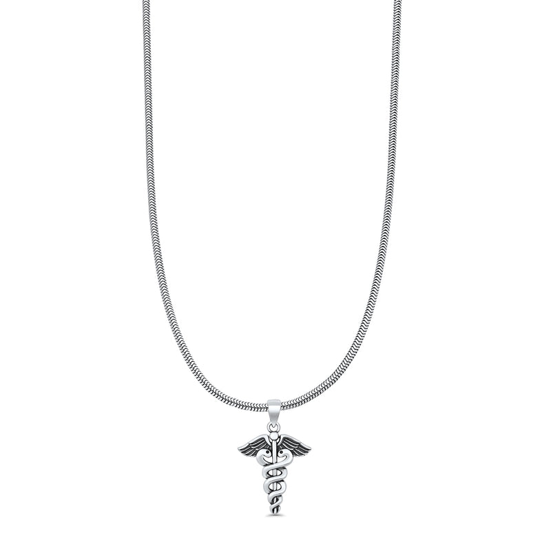  Caduceus Pendant Necklace