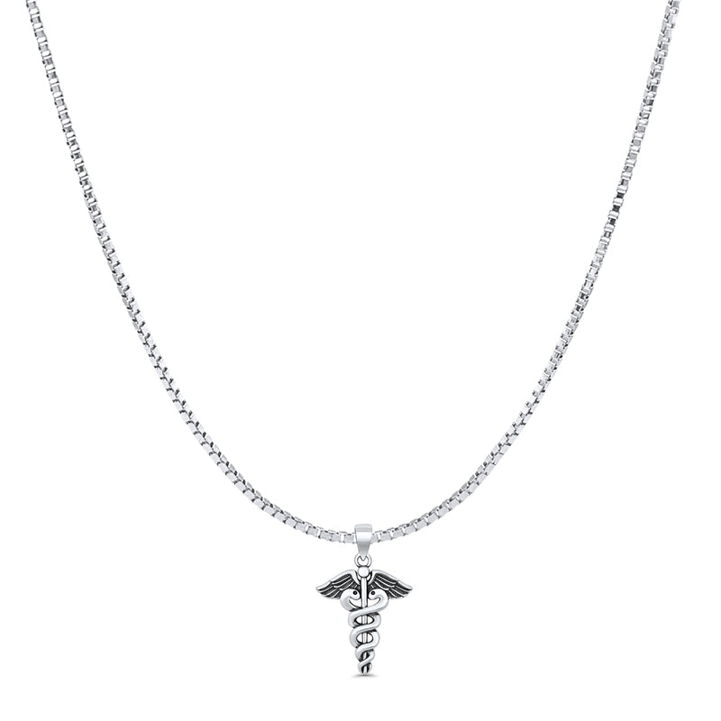  Caduceus Pendant Necklace